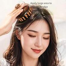 1pc/2pcs Multi-Function Wooden Therapy Massage Comb, Scalp Head Massager, Natural Sandalwood Round Tooth Gua Sha Body Massager - View 7