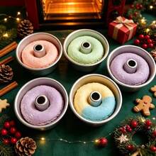 Cake Molds – 4pcs Set Aluminum Non-Stick Pudding/Donut Molds, Easy To Clean, Suitable For High-Temperature Ovens, Perfect For Making Delicate Desserts, Baking Essential - View 1