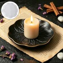 1/2 Pieces Set Lotus Leaf Tray Silicone Mold, DIY Handmade Candle Holder, Resin Epoxy Casting Mold, Plaster And Concrete Storage Box - Holiday Gifts - Multi-color - View 9