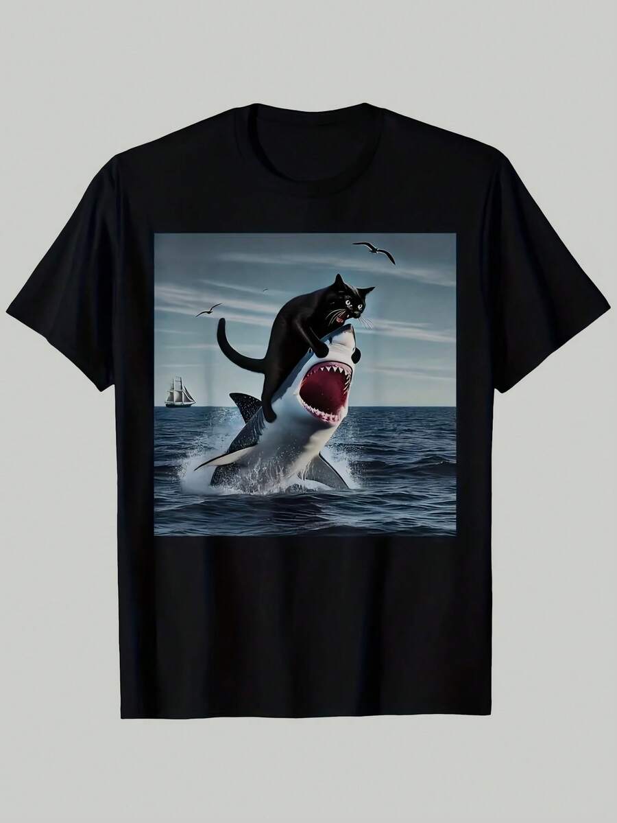Men T-Shirts - Black - View 1