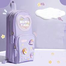 Creative Telescopic Pencil Case School Stationery Storage Bag Cute Solid Color Pencil Pouch Cute Pencil Holder Student Gift Pencil Bag - Single Piece - View 11