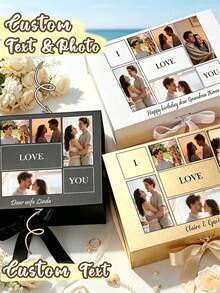 Customized Personalized Magnetic Ribbon Gift Box, Customized Bridesmaid Invitation Gift Box, Bride Gift Box, "Will You Be My Bridesmaid?" Gift Box, Wedding Gift Box - Multicolor - View 10