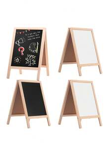1 buah Papan Tulis Dua Sisi Ukuran 19*30cm/25*40cm, Cocok untuk Dekorasi Pernikahan, Pajangan Pesta Ulang Tahun, Dekorasi Rumah, Papan Nama Toko, dan Poster - papan gambar - View 6