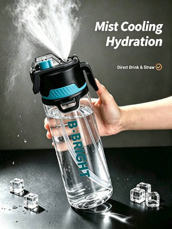 Botol Minum Ganda Semprot Musim Panas Terbaru, Kapasitas Besar, Portabel, Lucu, Anti Bocor, Cocok untuk Remaja, Pelajar, Dewasa, Pekerja Kantoran, Komuter, Pelancong, Pendaki, Pelari, Pengunjung Gym, Pecinta Kebugaran, dan Kehidupan Sehari-hari