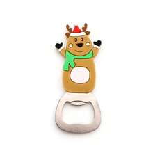 1 buah Pembuka Botol Bertema Natal (Dengan Fungsi Magnet Kulkas) - 4 Desain Lucu (Santa Claus, Manusia Salju, Rusa Kutub, Pohon Natal), Alat Bar Stainless Steel, Aksesori Pesta yang Menyenangkan, Hadiah Liburan yang Sempurna - bawaan - View 13