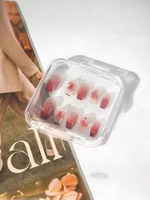 60/30/10/1pc Portable Nail Salon Popular Wearable Nail Art Accessories Storage Display Box, 3-Fold 3-Layer Transparent Dust-Proof Nail Storage Box - Multicolor - View 11