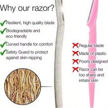 24/12/6/5/4/3pcs Women's , Women's Facial Skincare Shaving Razor, Women's Full Body Hair Removal Razor, Multi-Functional Facial Hair Removal Disposable Blade Eyebrow Tool, Hair Removal Wax, Eyebrow Shaping Set, Women's Shaver, Facial Hair Remover - Beige - View 9