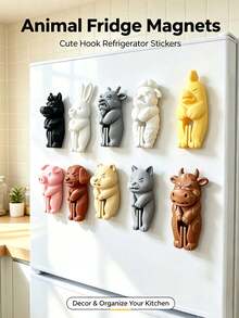 Cute Animal Shaped Reusable Sealing Clips, Food Sealing Clips, Plastic Snack Bag Sealing Clips, Reusable Storage Bag Clips For Kitchen - Multicolor - View 3