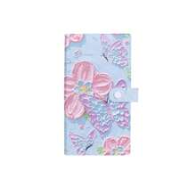 Flower Design Photo Album, 3-Inch PP Card Holder, Storage Album, Business Card Holder, 120 Slots, 3-Grid Layout - Multicolor - View 4
