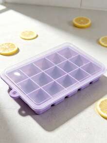 1pc 15/24 Cavity Silicone Ice Cube Tray, With Ejection Holes, Reusable & Stackable, Suitable For Coffee, Cocktails, Baby Food Freezing, Multipurpose Silicone Ice Mold For Home Kitchen - Multicolor - View 11