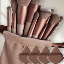 13pcs Professional Makeup Brush Set, Soft Bristle Eyeshadow Foundation Blush Brushes, Suitable For All Skin Care Needs - Ideal Choice For Beginners And Professionals. Perfect Gift For Birthday, Christmas And New Year Celebrations - Multicolor - View 8