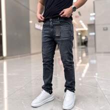Men Jeans - 黑色大理石 - 查看 1