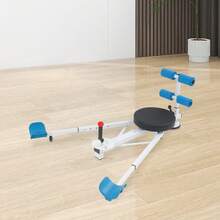 Black 0‑180° Leg Stretcher Split Machine, 5‑Level Adjustable Multifunctional Sit‑Up Exercise Trainer, 150kg Max Load, Foldable Home Gym Fitness Equipment With Suction Cup Base - Black and White - View 3