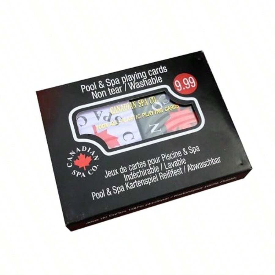 CANADIAN SPA CO. Waterproof Playing Cards, 2 X Deck Of 54 Cards Each, Perfect For Hot Tub, Camping, Festivals, Picnic And Outdoor Use - As Pic - View 1