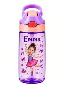 1pc Customized Name Straw Water Bottle, Customized Name Straw Cup, 480ml Customized Name Straw Cup, Customized Insulated Cup, Personalized Name Straw Cup, Personalized Water Bottle With Straw Lid, Personalized Straw Cup, Personalized Insulated Cup, Convenient For School Use, Summer Water Cup - Custom Face and Name - View 9