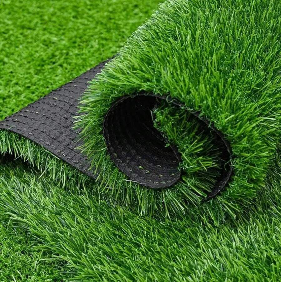 Césped Artificial Alfombra 2m x 5m Pasto Sintético Suave, Impermeable para Patio, Terraza, Decoración Exterior, Mascotas y Zonas de Juegos