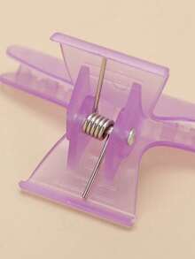 Purple Hair Butterfly Clips Perm Highlight Clips Hair Dyeing Sectioning Clips Home Hair Styling Clips - Multicolor - View 2