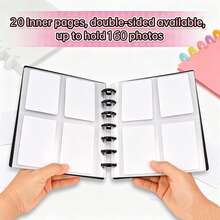 1pc Photo Album Card Holder With Transparent Loose-Leaf Page Design, 3 Inch (Approx. 7.6 Cm) Photo Inner Pages, Card Pouch, Idol Card DIY Collection, Anime Merchandise, Holiday Gift, Birthday Gift - Multicolor - View 6