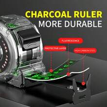 AIRAJ 3 Meters/5m/7.5m Fluorescent Steel Tape Measure, Portable Waterproof Thickened Precision Measuring Tool - A - View 7
