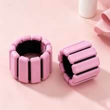Silicone Detachable Weighted Ankle & Wrist Weights, Adjustable Fitness Weight Bands For Yoga, Pilates, Running, Walking, Strength Training - Multicolor - View 4