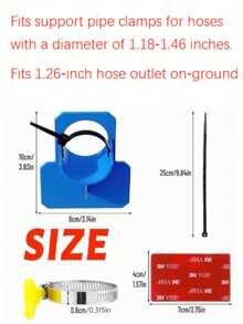 Swimming Pool Support, Pipe Holder, Hose Support, Bracket Accessories - Swimming Pool Pipe Holder. - Multicolor - View 8