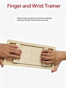 Wooden Finger Strength Board Creative Finger And Wrist Strength Trainer 2-Player Interactive Game Training Board Wrist Duel Competitive Equipment - Multicolor - View 5