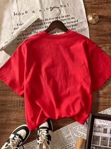 Women T-Shirts - Red - View 5