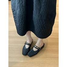 Women Flats - 黑色 - 查看 2