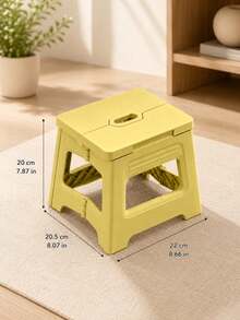 1PC Foldable Step Stool, Portable Folding Stool With Carry Handle, Lightweight Collapsible Plastic Footstool, Space-Saving Compact Seat For Adults , Bathroom, Kitchen, Bedroom, Living Room, Camping, Travel, Home Storage, Indoor & Outdoor Use,Sgabello - Multicolor - View 15
