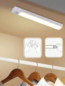 USB Rechargeable Motion Sensor LED Bar Light, Wireless Magnetic Cabinet Light, Suitable For Bedroom, Kitchen, Wardrobe - One Size Fits All - View 5