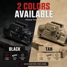 Puntero Láser Rojo SBAL PL Portátil de Doble Color con Función de Destello, Apto para Riel de 20mm, Indicador Láseráctico para Exteriores, Accesorios para Modelos de Armas de Aire Comprimido, Suministros para Aficionados - 1 unidad - Ver 5