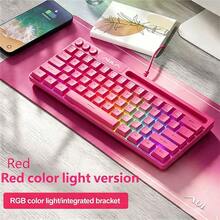 AULA 機械觸感有線鍵盤與滑鼠 RGB 背光 61 鍵迷你遊戲鍵盤,相容於桌上型電腦、筆記型電腦、Mac - 查看 21