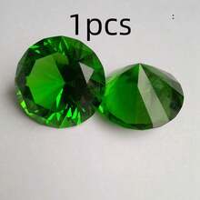 Colorful Transparent Crystal Diamond Decor Glass Large Gemstone, Extra Large Artificial Crystal Diamond, Black Red Blue Green Purple Multicolor Options, Counter Display Window Decoration, DIY Handmade Accessories Gift, High Refraction Transparent Glass Diamond, Wedding Window Display Photography Prop - Multicolor - View 19