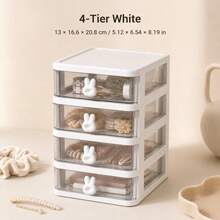 3/4/5 Layer Rabbit Storage Box, Hair Accessory Organizer, Hair Clip Storage Box, Jewelry Box, Cosmetic Organizer, Packaging Jar, Jewelry Storage Bag, Toiletry Bag - Suitable For Student Room, Bathroom And Bedroom; Perfect For Back To School, Autumn Decor, Bathroom Decor And Accessories, Home Essentials, Storage And Organization - Multicolor - View 10