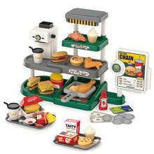Children's Fast Food & Burger Shop Role Play Toy Set, Kids Fast Food Burger Shop Play Set, 71pcs Kitchen Toy Set With Water-Dispensing Coffee Machine And Cash Register, Educational Role Play Toys - Multicolor - View 15