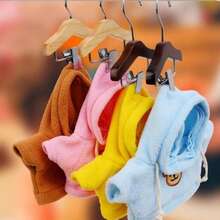 1/2PCS Mini Wooden Clothes Hangers With Clips, Portable, Suitable For Pet Clothes, Doll Accessories, Underwear, Socks And Other Small Items, Hanging Storage, High Aesthetic, Sturdy Load-Bearing, Suitable For Display - Multicolor - View 5