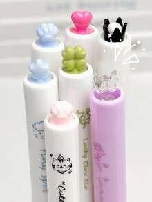 Cream Style Rotating Neutral Pen, Decorative Pen Cap, Smooth Writing Stationery For Students And Office - A - View 6