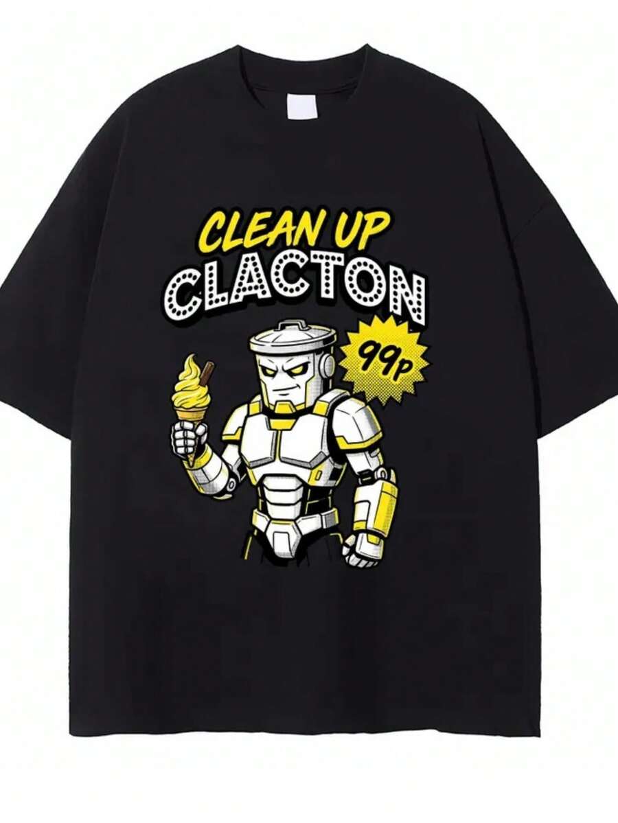 Men T-Shirts - 黑色 - 查看 1