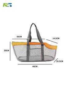 RUSHICHONGWU RU SHI CHONG WU Portable Mesh Pet Carrier Bag With Cooling Pad, Breathable Soft Edge Pet Travel Tote, Suitable For Small Dogs And Cats, Outdoor Walking, Shopping, Vet Visits - Multicolor - View 6