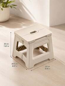 1PC Foldable Step Stool, Portable Folding Stool With Carry Handle, Lightweight Collapsible Plastic Footstool, Space-Saving Compact Seat For Adults , Bathroom, Kitchen, Bedroom, Living Room, Camping, Travel, Home Storage, Indoor & Outdoor Use,Sgabello - Multicolor - View 18