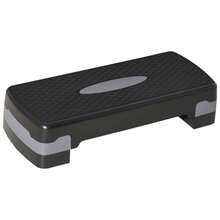 Stepper Aeróbico de 2 niveles de altura ajustable 68 x 28 x 15 cm Negro+Gris+Rojo Disponible en el sitio - Negro + Plástico - Ver 1
