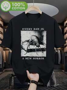 Men T-Shirts - 黑色 - 查看 1