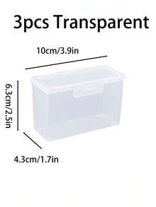 Portable Card Storage Box With Buckle Transparent Poker Card Storage Box Unisex Lightweight Tabletop Game Card Deck Box Suitable For Home, Christmas, Halloween, Thanksgiving Gifts, Room Decor, Back To School, Dorm, Travel Essential Accessories - Multicolor - View 14