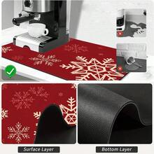 1pc Christmas Snowflake Pattern Dish Drying Mat, Coffee Machine Mat, Absorbent Non-Slip Heat-Resistant Table Protector, Kitchen Table Mat For Holiday Table Setting And Drainage, Festive Decorative Placemat, Multi-Purpose Kitchen Mat, Home Gift, Tabletop Decor - XYLSD-850 - View 9