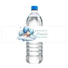UNICCUT 30pcs Customized Cute Teddy Bear Water Bottle Label Stickers For Baby Shower, Baptism, Birthday, Christening, Personalized Gender Reveal - Multicolor - View 17