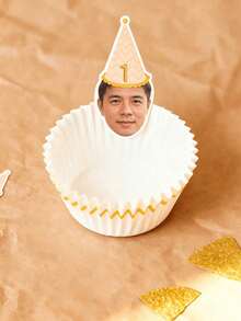1/10/25/50/100/150件可客製化生日貼紙，個性化臉孔年齡數字，派對帽杯子標籤，禮物吊牌，派對裝飾，單身女派對杯子蛋糕裝飾頂飾 - 多色(Stickers) - 查看 7