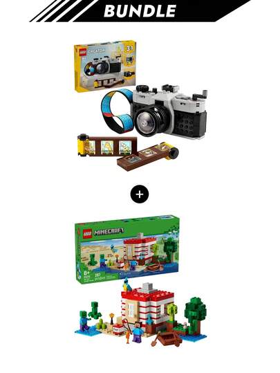 LEGO [Bundle]Retro Camera BOYS FIRST 31147 + The TNT Jungle House Kids 8Years+ 21275