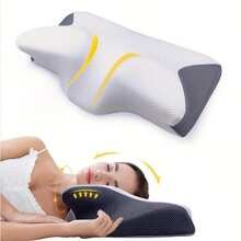 Butterfly Pillow Butterfly Memory Pillow Slow Rebound Memory Foam Adult Neck Support Pillow Hotel Pillow Cervical Pillow - Multicolor - View 10