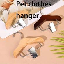 1/2PCS Mini Wooden Clothes Hangers With Clips, Portable, Suitable For Pet Clothes, Doll Accessories, Underwear, Socks And Other Small Items, Hanging Storage, High Aesthetic, Sturdy Load-Bearing, Suitable For Display - Multicolor - View 1