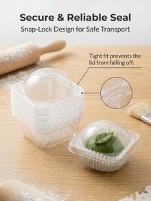 Transparent Packaging Box For Hamburger, Tiramisu, Cream Cake, Sandwich, Bento, Basque Cheesecake Takeout Box 20/50pcs - Transparent - View 4